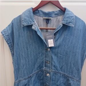 Universal Thread Blue Denim Shirt Dress